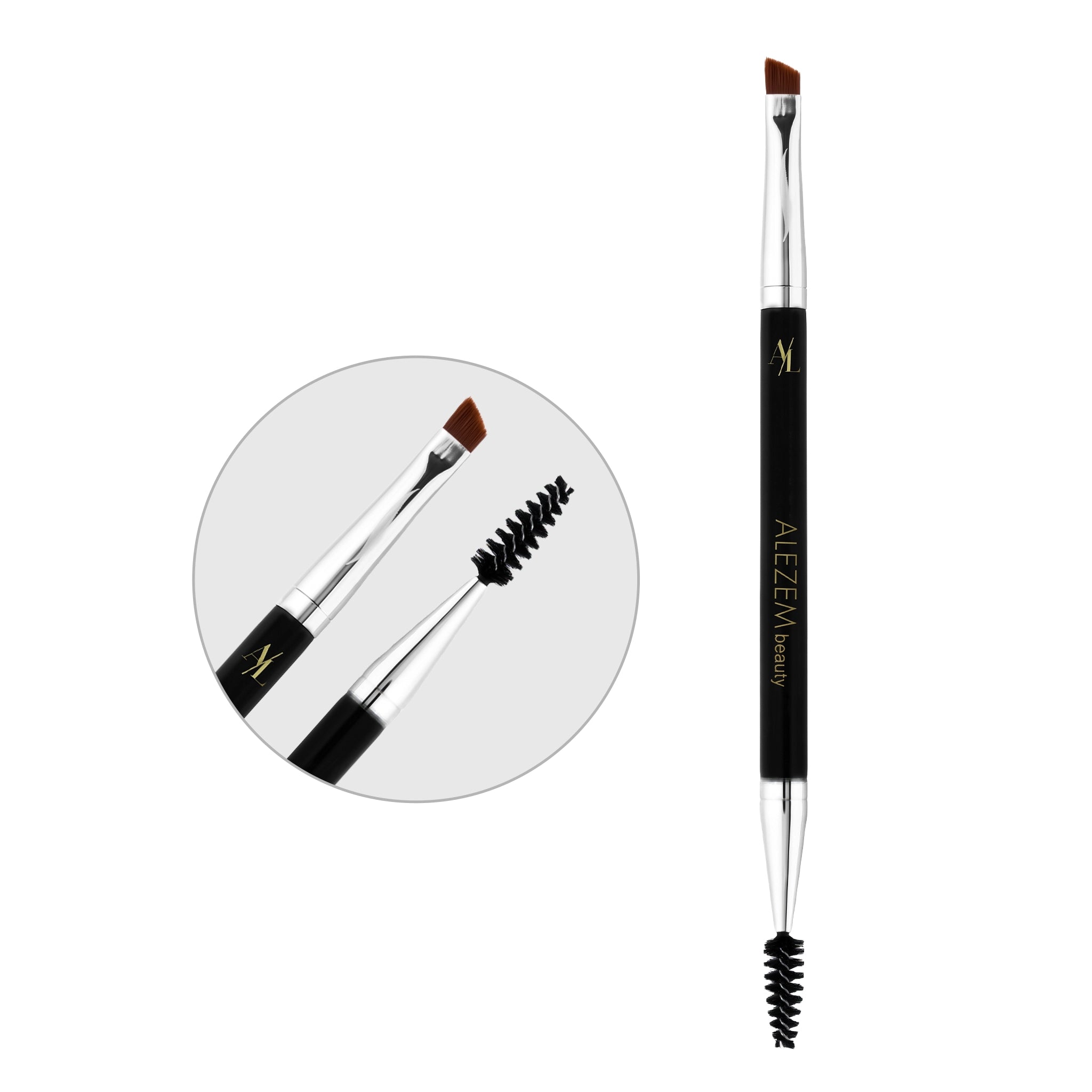 Alezem Beauty Angled Brow Brush & Spoolie