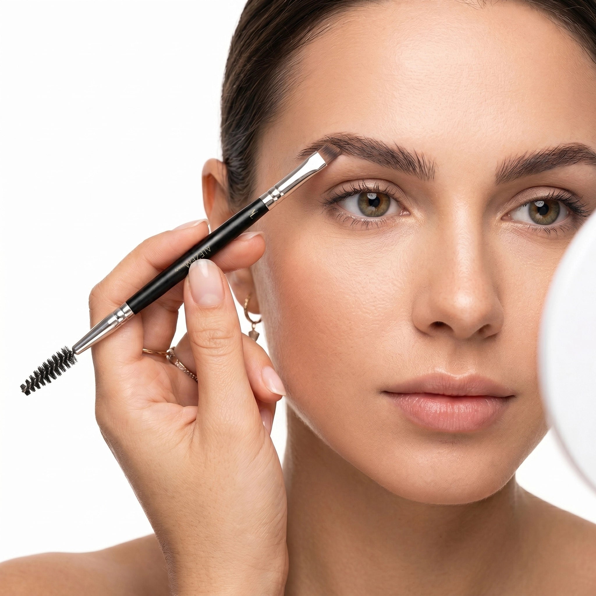 Alezem Beauty Angled Brow Brush & Spoolie