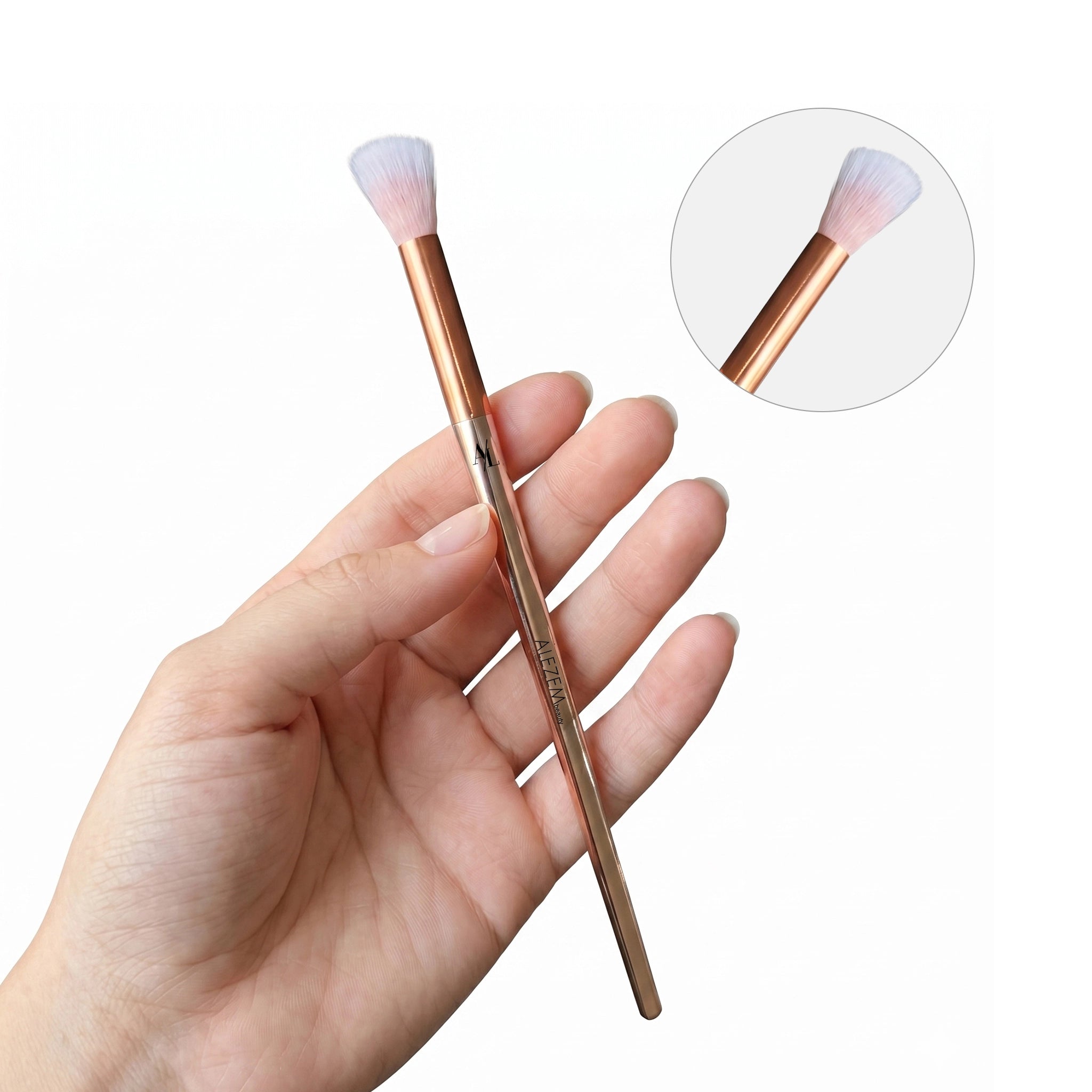 Alezem Set of 4 Eye Brushes in Rose Gold