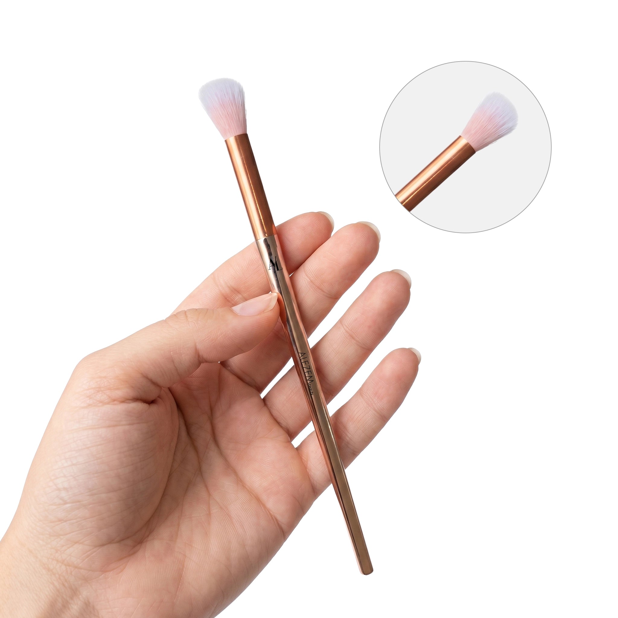 Alezem Set of 4 Eye Brushes in Rose Gold