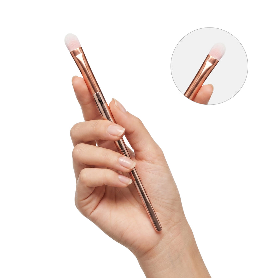 Alezem Set of 4 Eye Brushes in Rose Gold