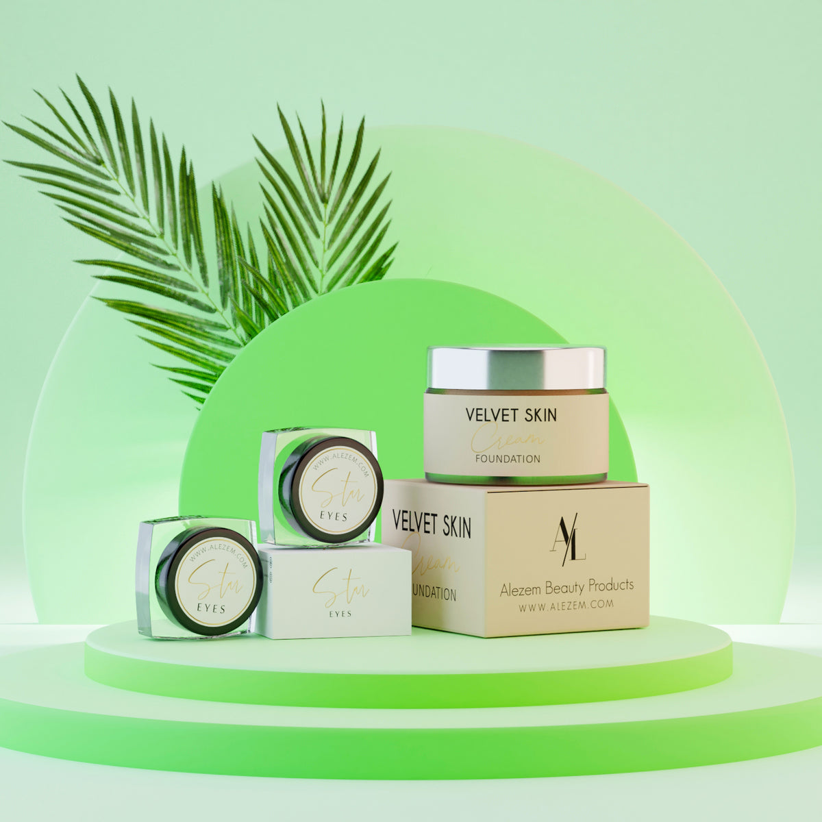 Buy Velver Cream Foundation, Get Free Two Eye Glitters